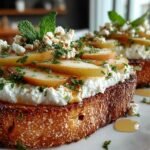 Pear Honey Ricotta Toast