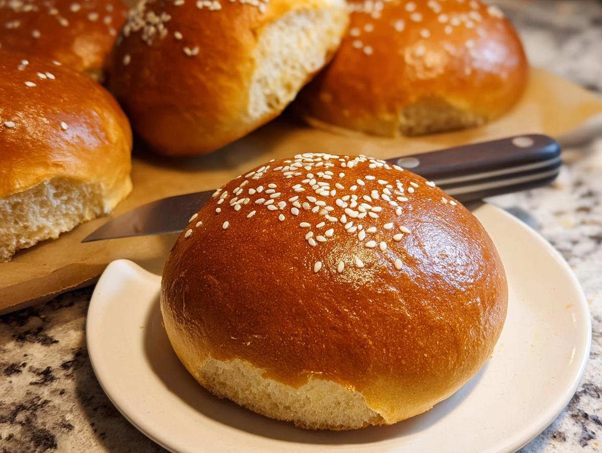 Brioche Sourdough Discard Hamburger Buns: Amazing Flavor