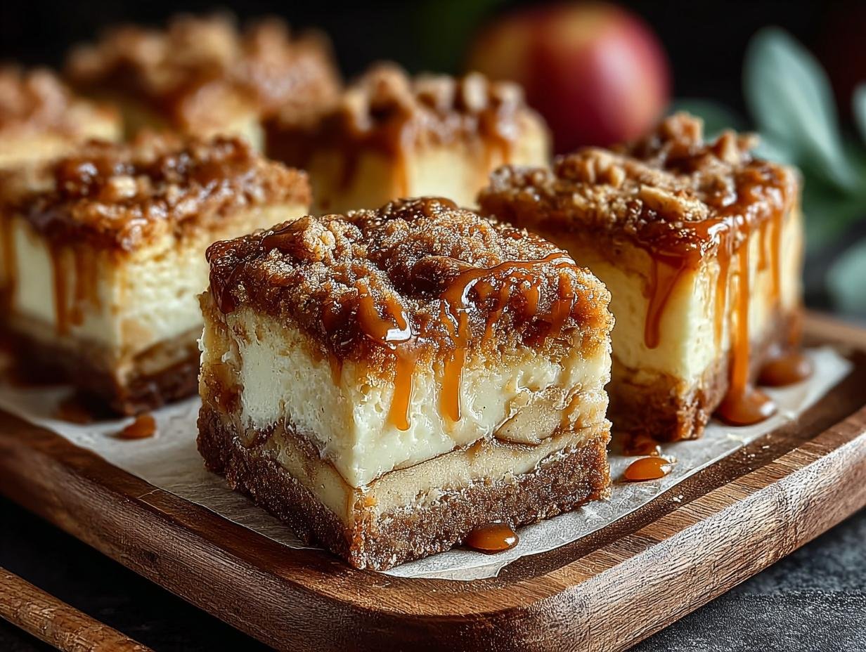 Caramel Apple Cheesecake Bars: Amazing Fall Dessert - Caramel Apple Cheesecake Bars - main visual representation