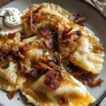 Cheddar Pierogies Caramelized Onions