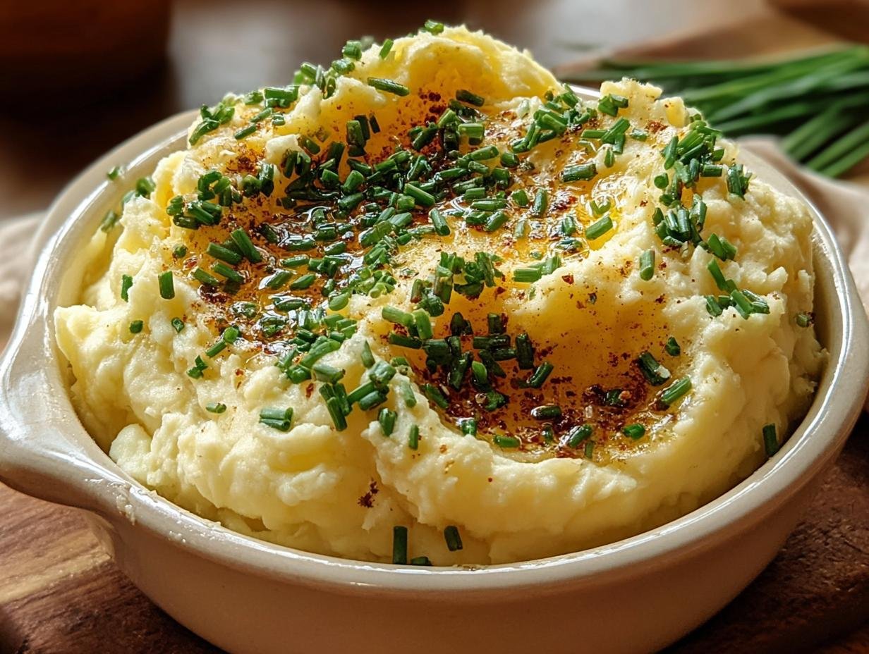 Creamy Garlic Butter Mashed Potatoes: 1 Divine Dish - Creamy Garlic Butter Mashed - additional detail