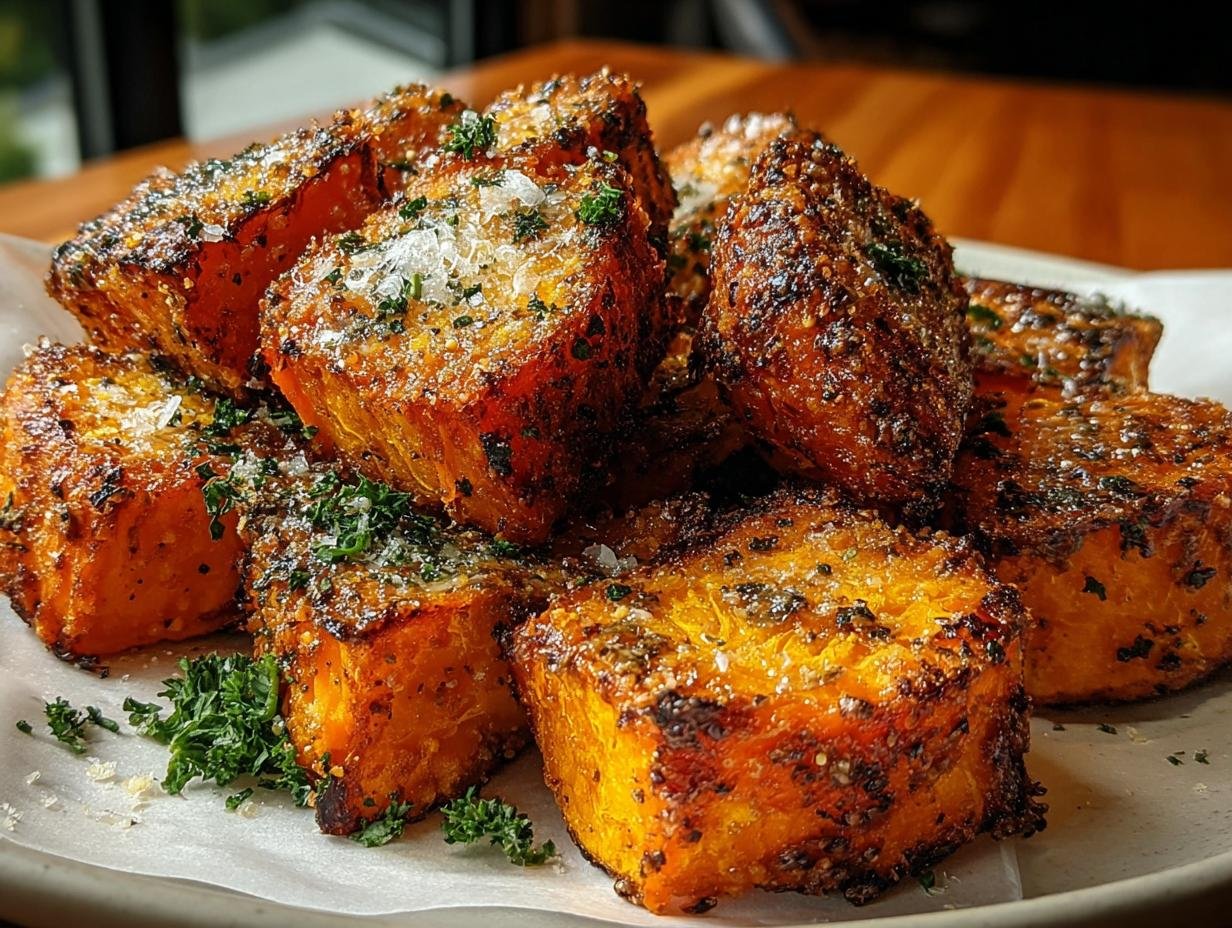 Crispy Parmesan Roasted Sweet Potatoes: 1 Amazing Recipe