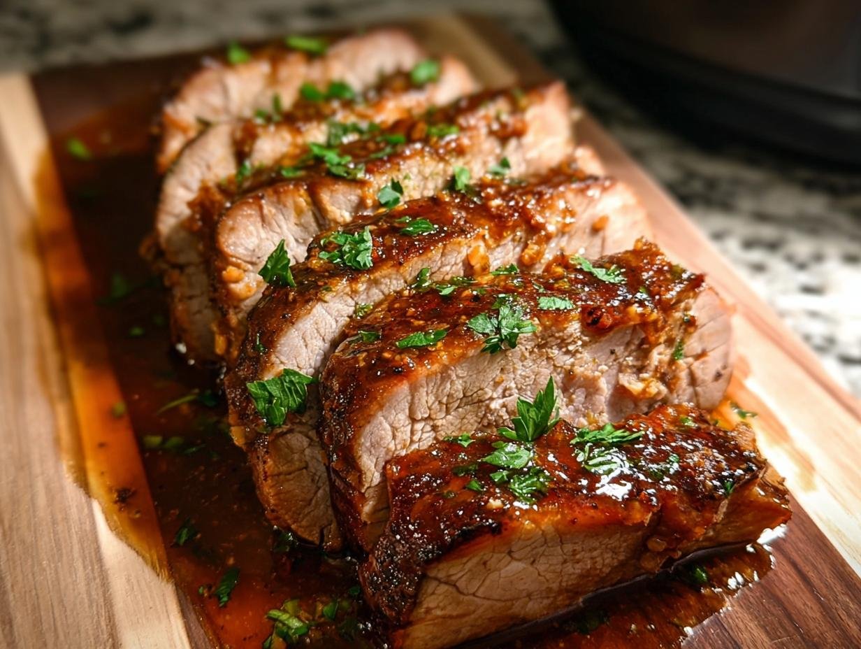 Crock Pot Apricot Pork: 2lb tenderloin savor