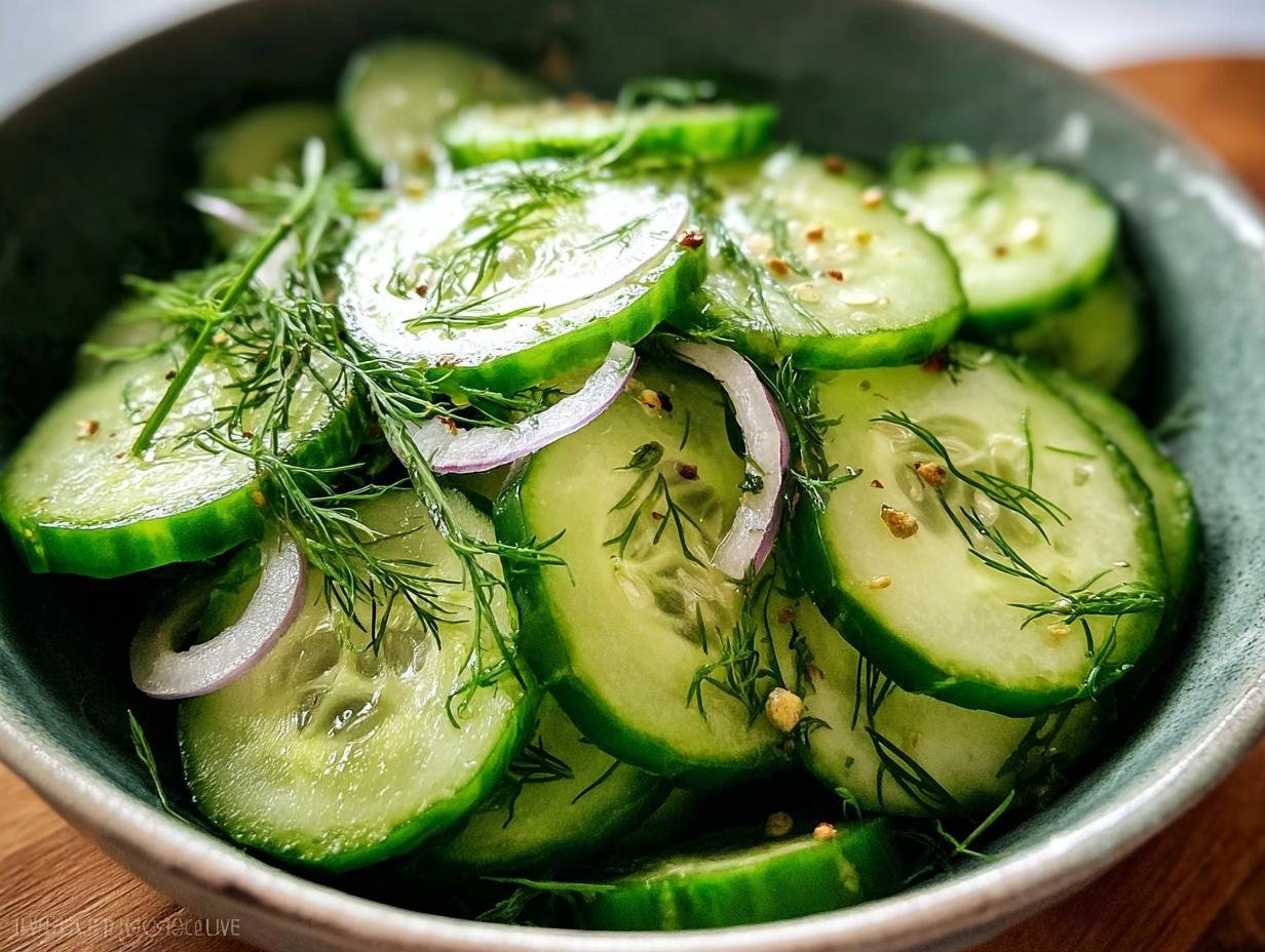 Cucumber Vinegar Salad: 15 Min Refreshing Bite