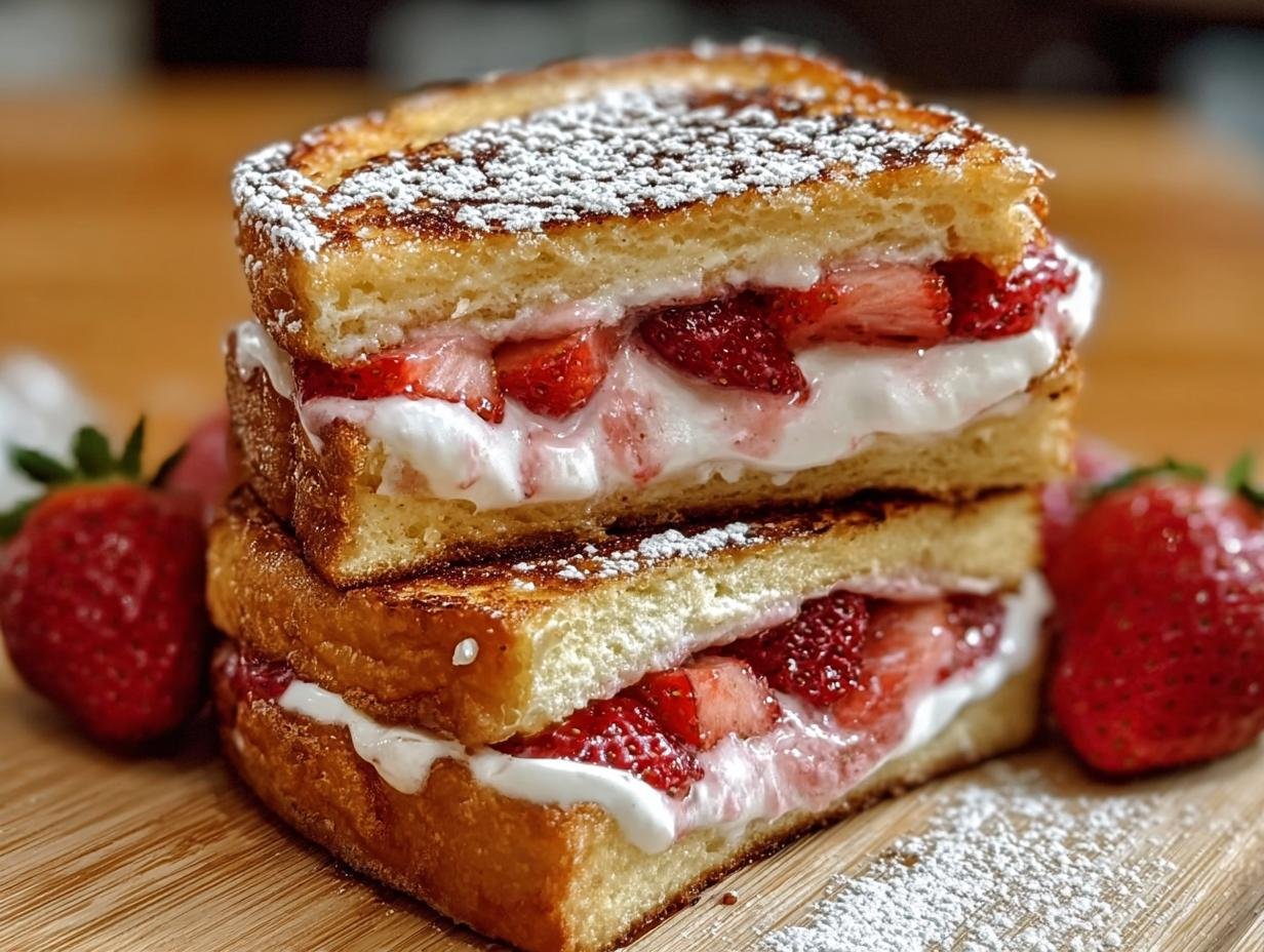 Fried Strawberry Cheesecake Sandwiches: 25-Min Magic