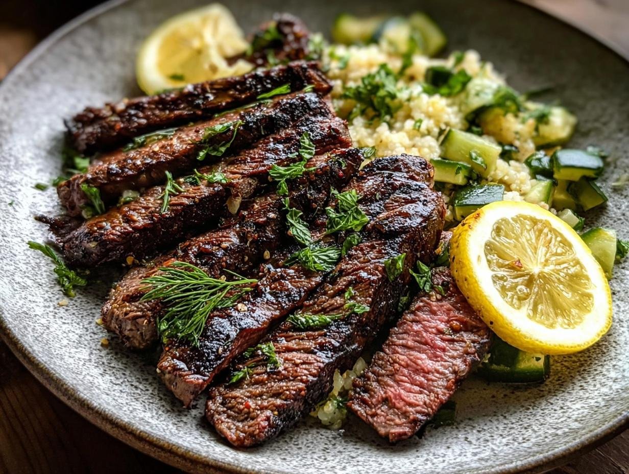 Grilled Skirt Steak Lemon: Incredible Flavor in 35 Minutes - Grilled Skirt Steak Lemon - additional detail