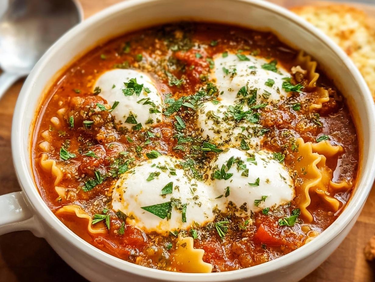 One Pot Lasagna Soup: Amazing 10-Min Prep