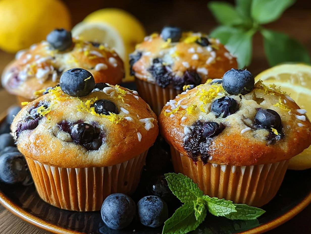 Zesty Blueberry Bliss Muffins: 40 Mins - Zesty Blueberry Bliss Muffins - additional detail