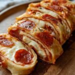 Cheesy Pepperoni Pizza Roll