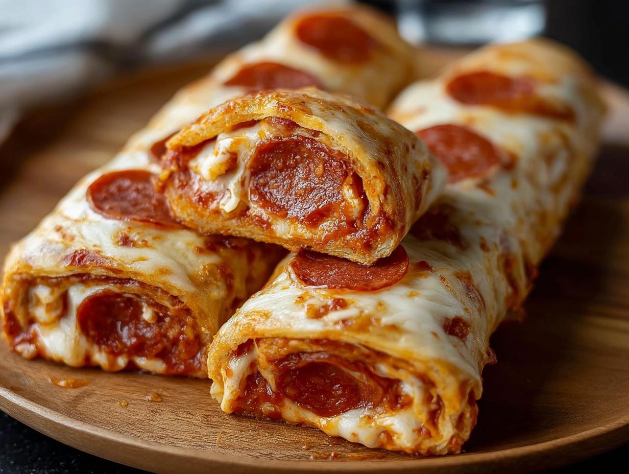 Cheesy Pepperoni Pizza Rolls: 20 Min Miracle - Cheesy Pepperoni Pizza Roll - additional detail