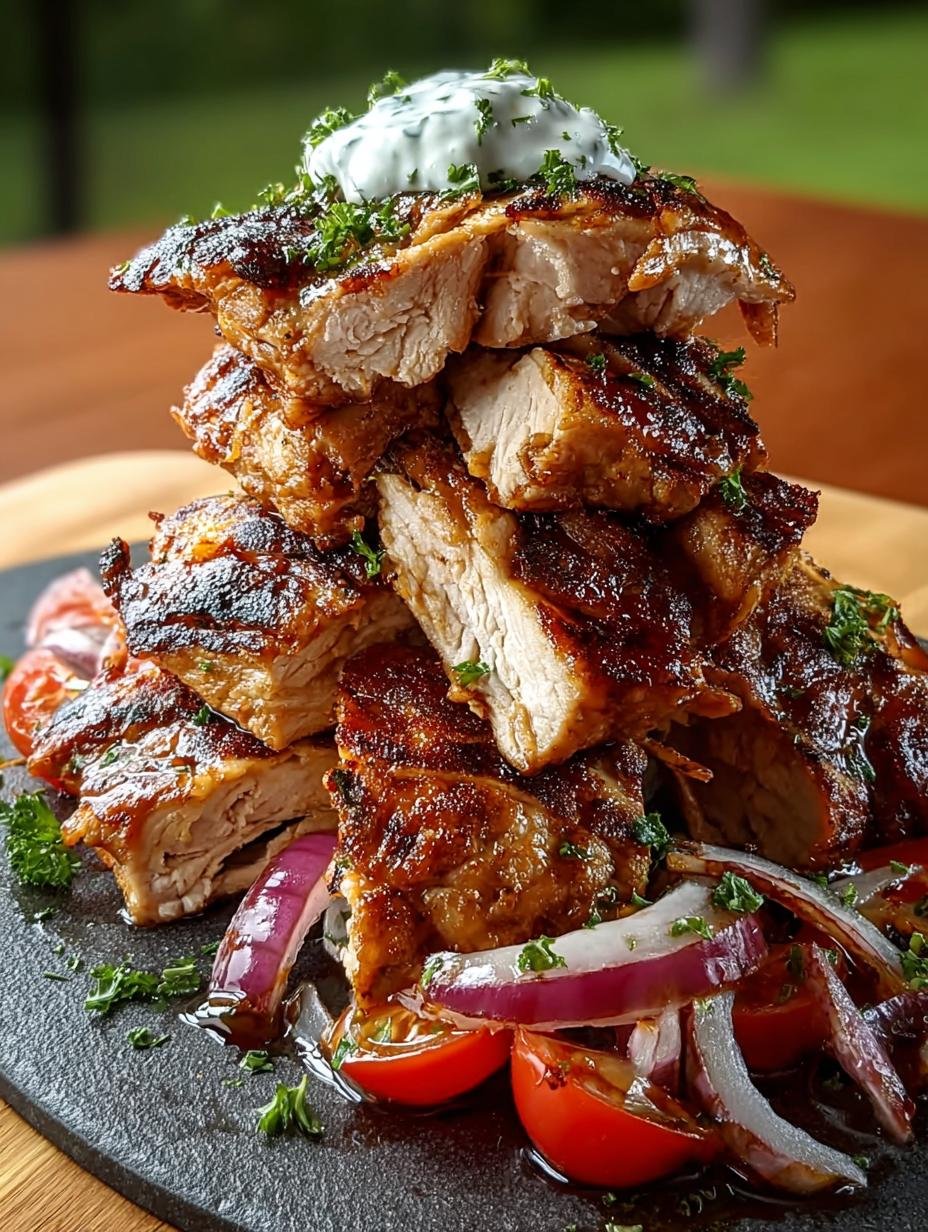 Chicken Shawarma Tower Baked