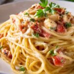 Crockpot Chicken Spaghetti