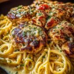 Garlic Butter Chicken Spaghetti