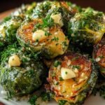 Garlic Butter Roasted Brussels