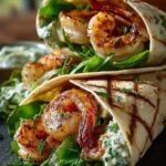 Grilled Shrimp Caesar Wraps