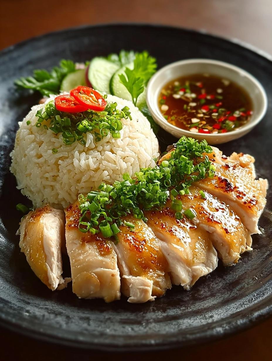 Hainanese Chicken Rice with