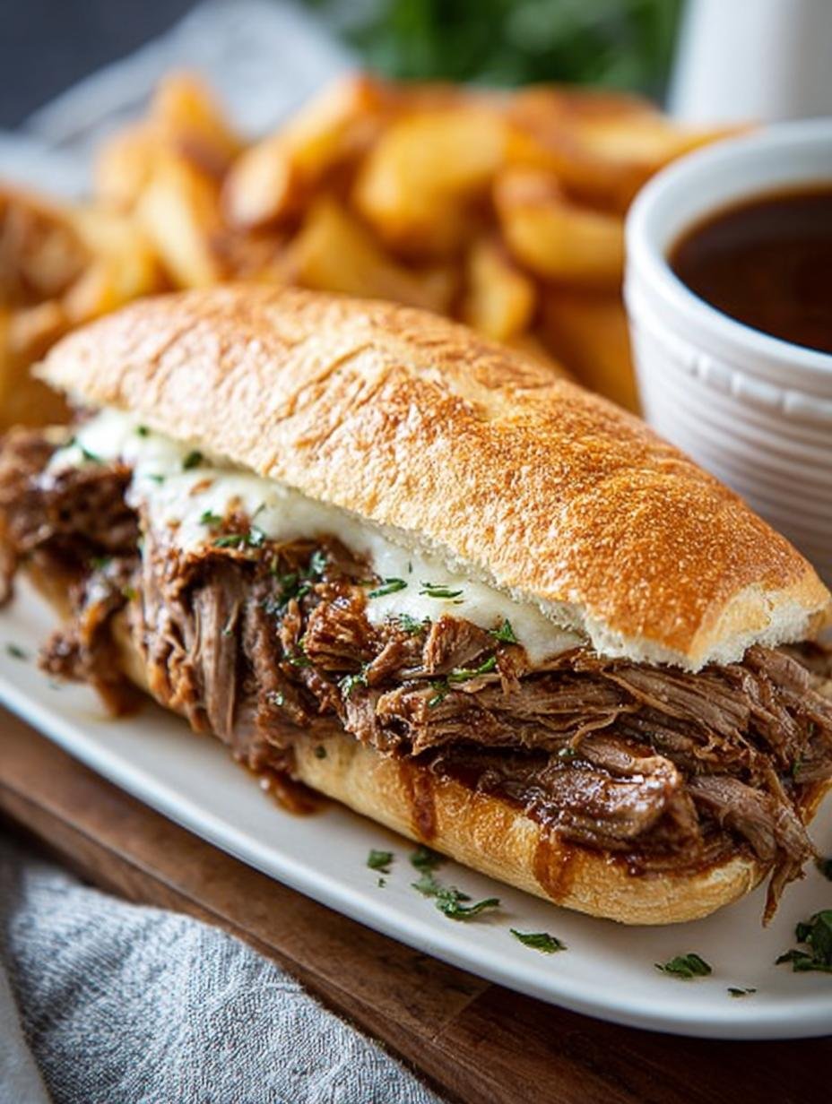Slow Cooker French Dip: 10 Reasons to Love This Recipe - Slow Cooker French Dip - additional detail