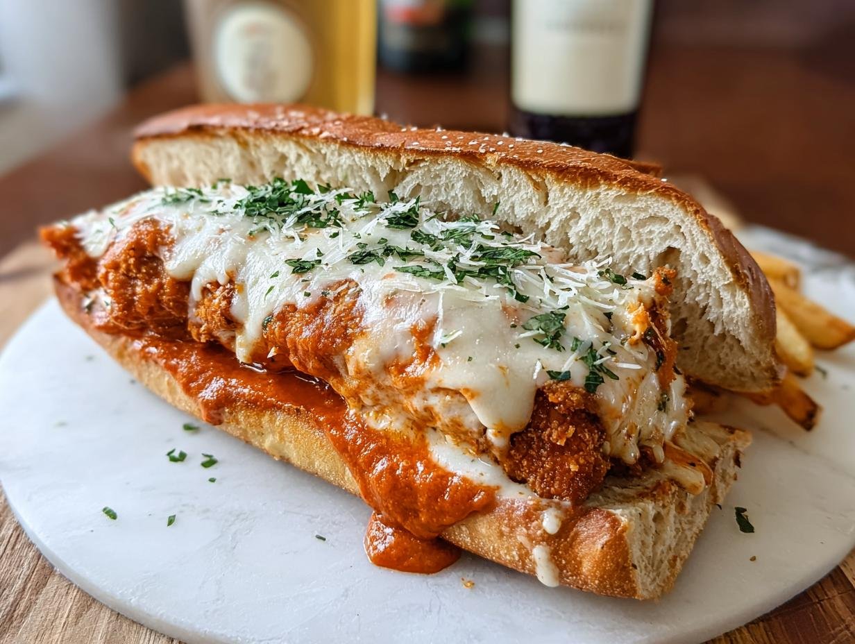 Amazing Vodka Sauce Chicken Parmesan Dinner - Vodka Sauce Chicken Parmesan - additional detail