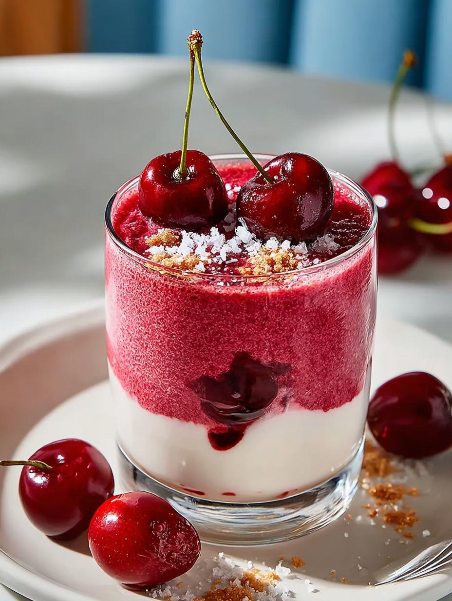 Delicious Sweet Cherry Smoothie for Tropical Bliss - Sweet Cherry Smoothie - main visual representation