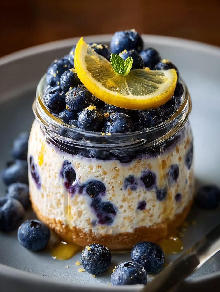 15g Protein Blueberry Lemon Overnight Oats You’ll Love - 15g Protein Blueberry Lemon - main visual representation