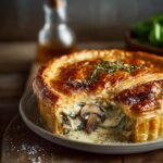 Chicken Leek Mushroom Pie