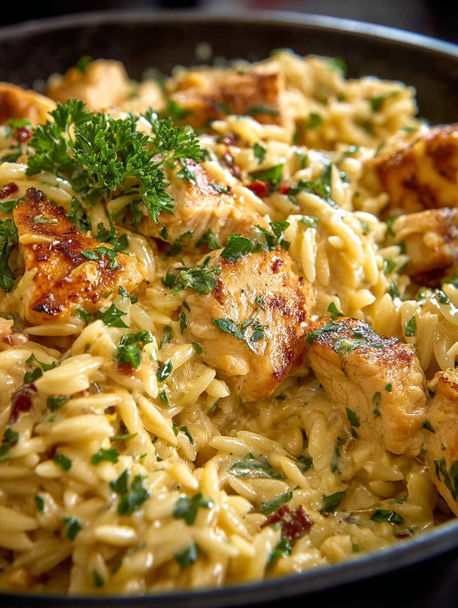 Creamy Chicken Orzo: A Delightful One-Pan Meal - Creamy Chicken Orzo - main visual representation