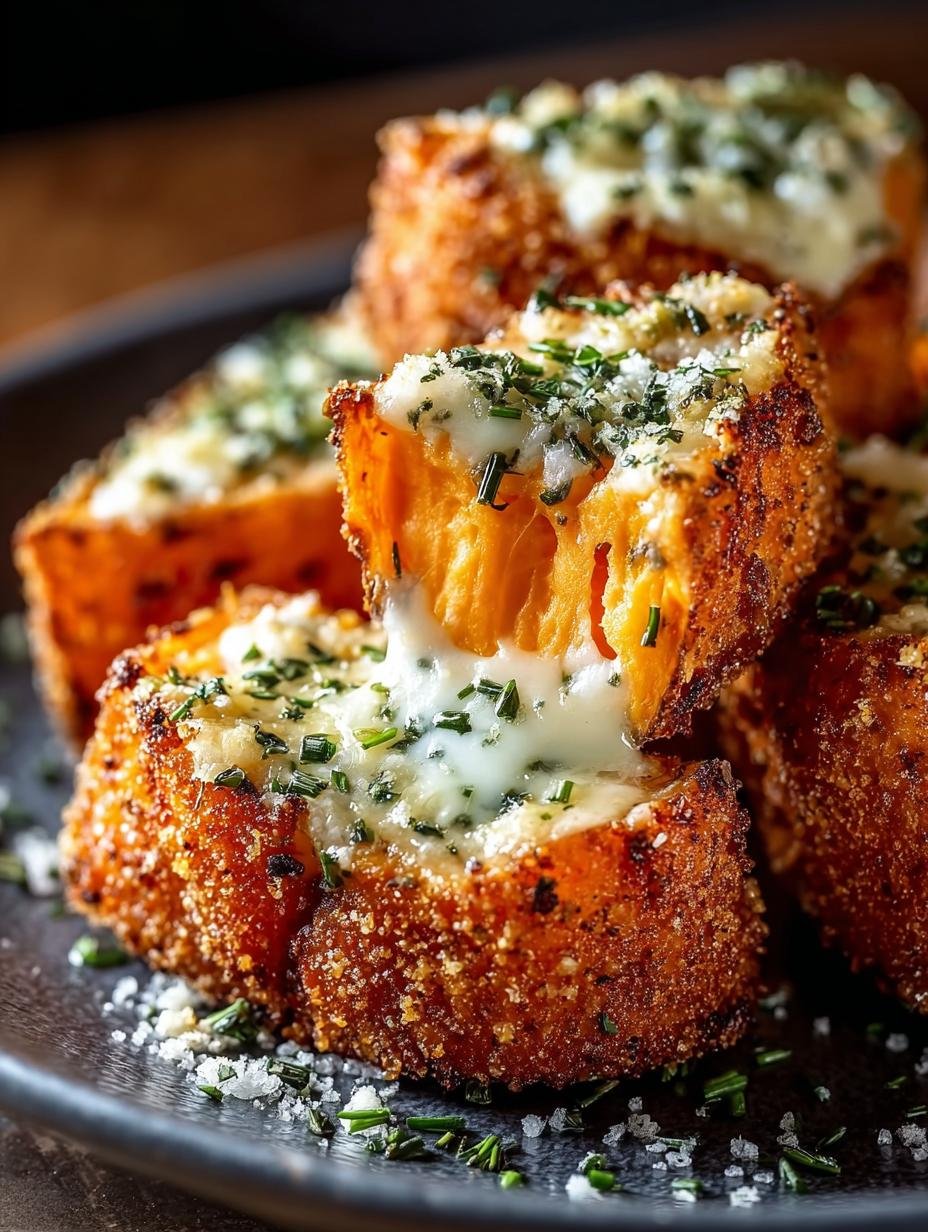Crispy Cheesy Sweet Potato Bites: Your New Favorite Snack - Crispy Cheesy Sweet Potato - additional detail
