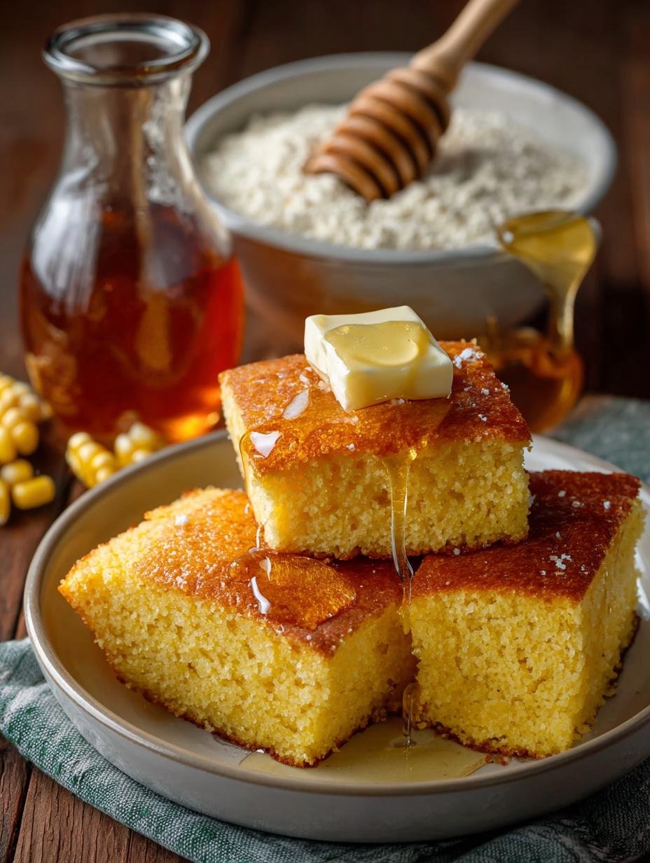 Honey Butter Cornbread:  Perfect Golden Squares Every Time - Honey Butter Cornbread - main visual representation