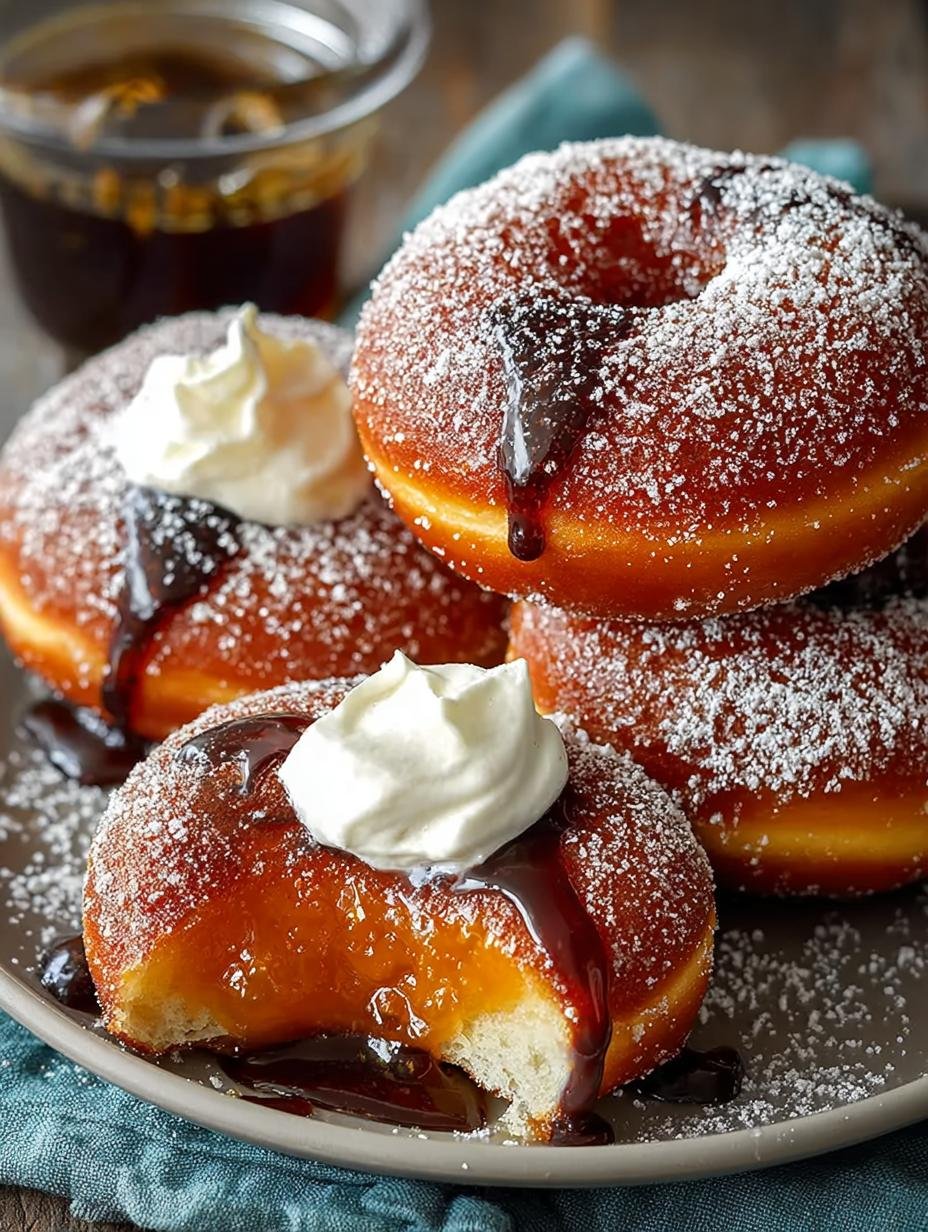 Delicious Spiced Easter Doughnuts with Creamy Filling - Spiced Easter Doughnuts with - additional detail