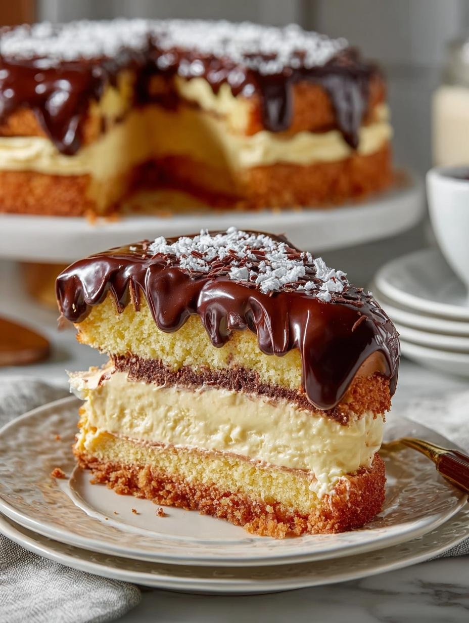 Classic Boston Cream Pie: A Decadent Delight - Boston Cream Pie - main visual representation