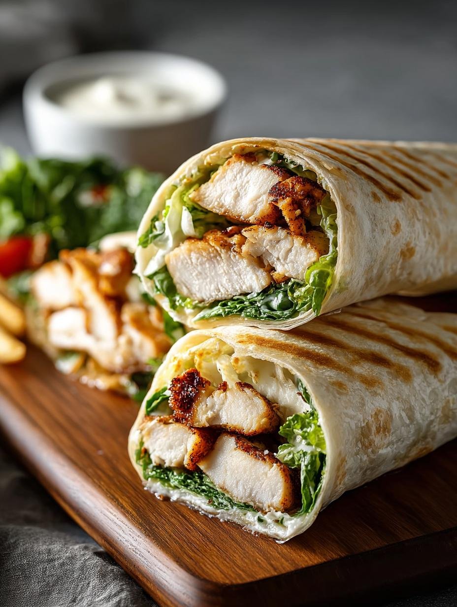 Easy Chicken Caesar Wrap Recipe for a Perfect Dinner - Chicken Caesar Wrap - main visual representation