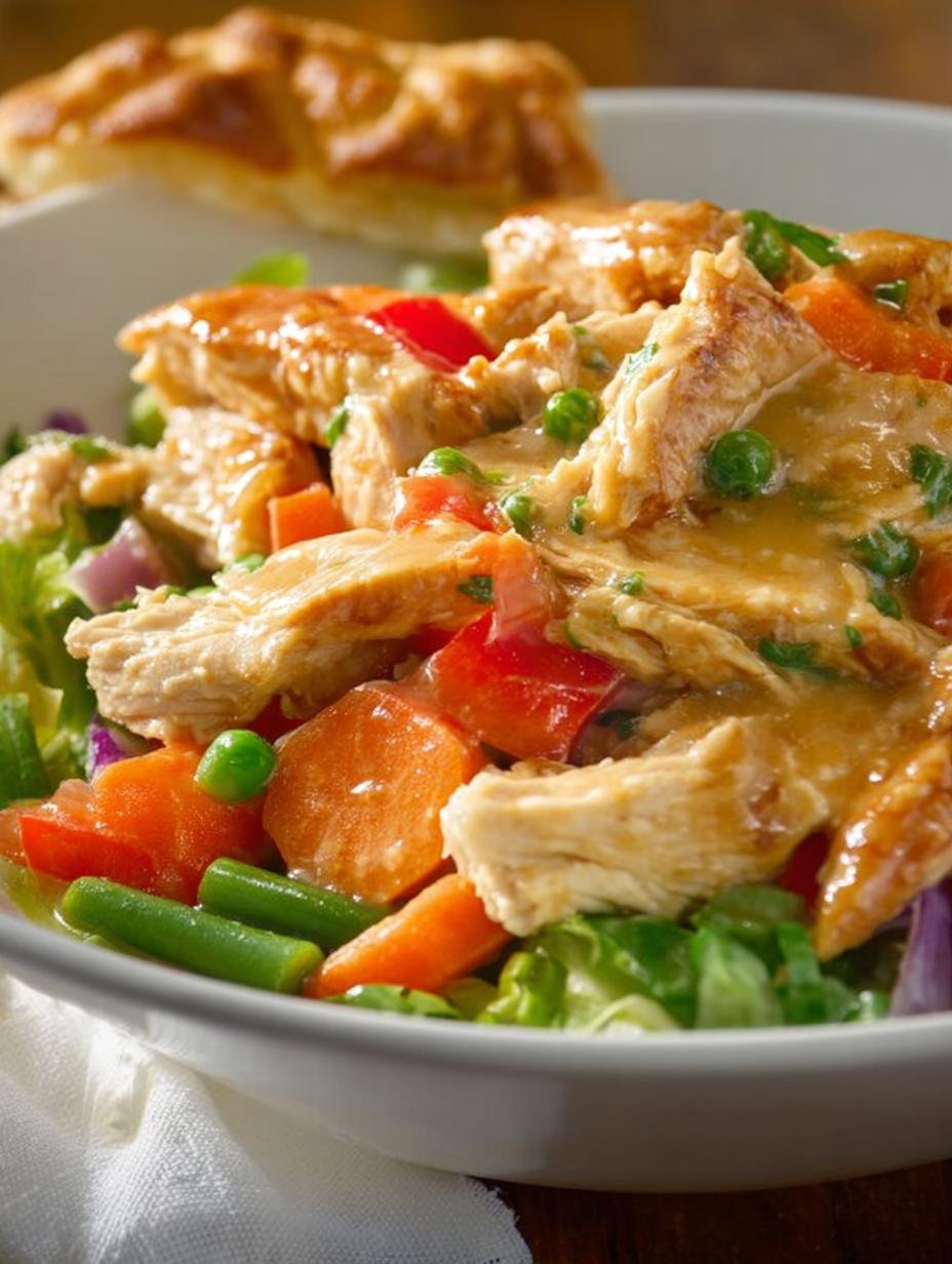 Irresistible Chicken Fajita Salad fresh with grilled chicken, peppers, and avocado