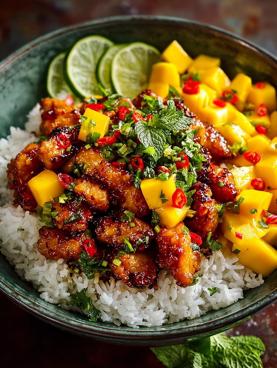 Chili Crisp Chicken Mango: A Sweet & Spicy Delight