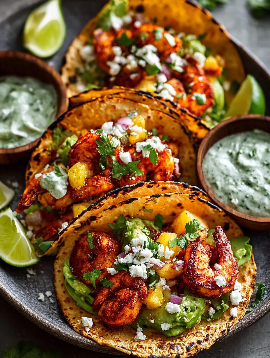 Chipotle Shrimp Tacos with Refreshing Salsa Delight