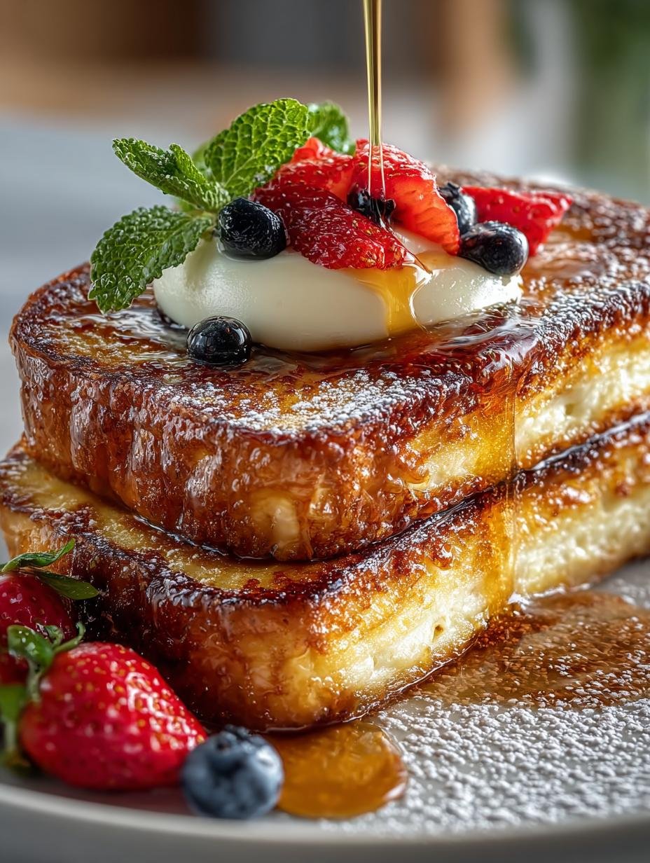 Indulgent Creme Brulee French Toast Recipe for Breakfast - Creme Brulee French Toast - main visual representation