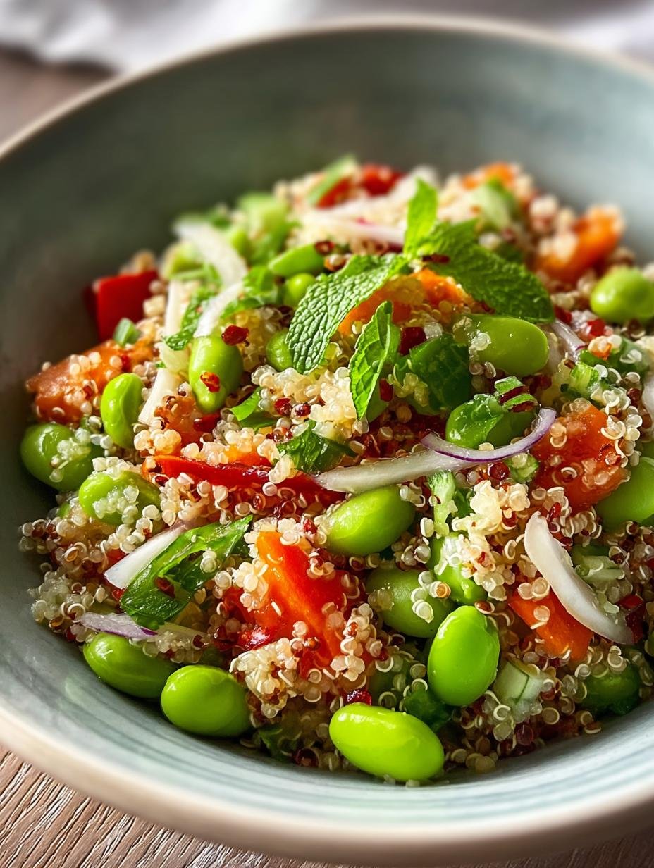 Delicious Edamame Quinoa Salad for Vibrant Summer Days - Edamame Quinoa Salad - main visual representation