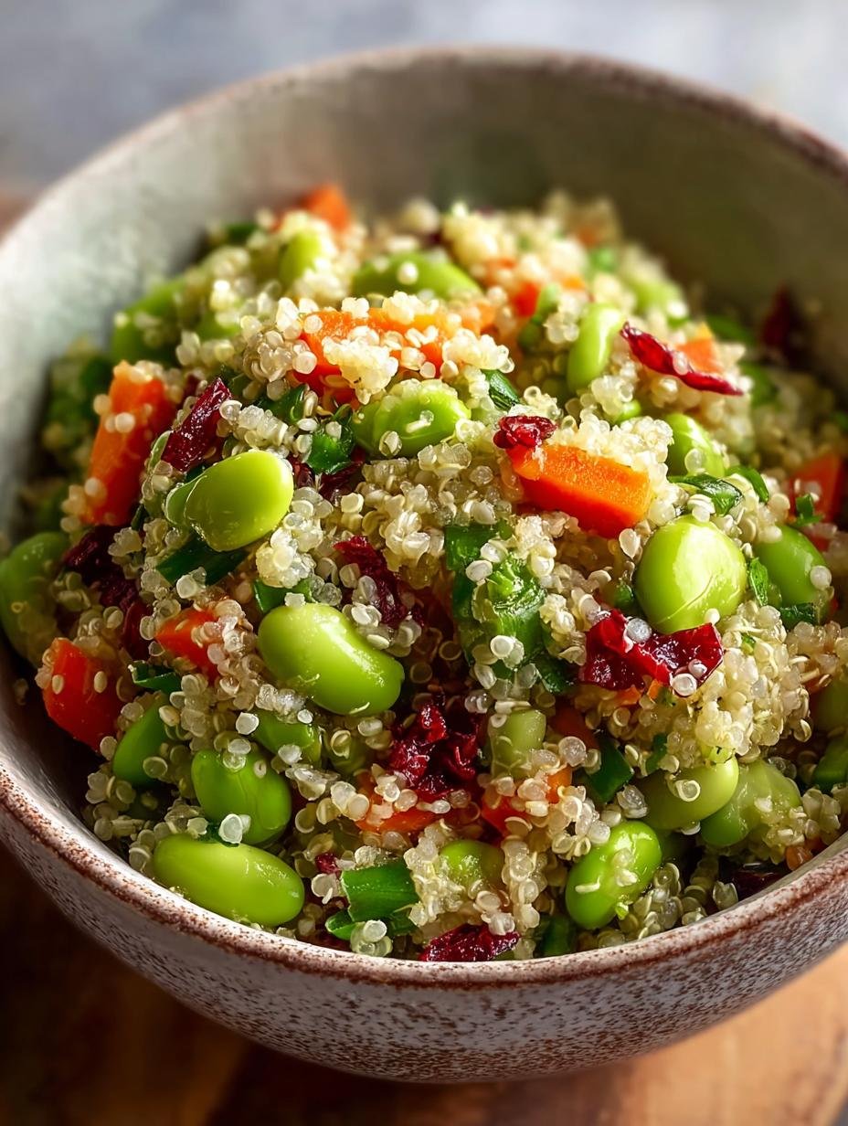 Delicious Edamame Quinoa Salad for Vibrant Summer Days - Edamame Quinoa Salad - additional detail