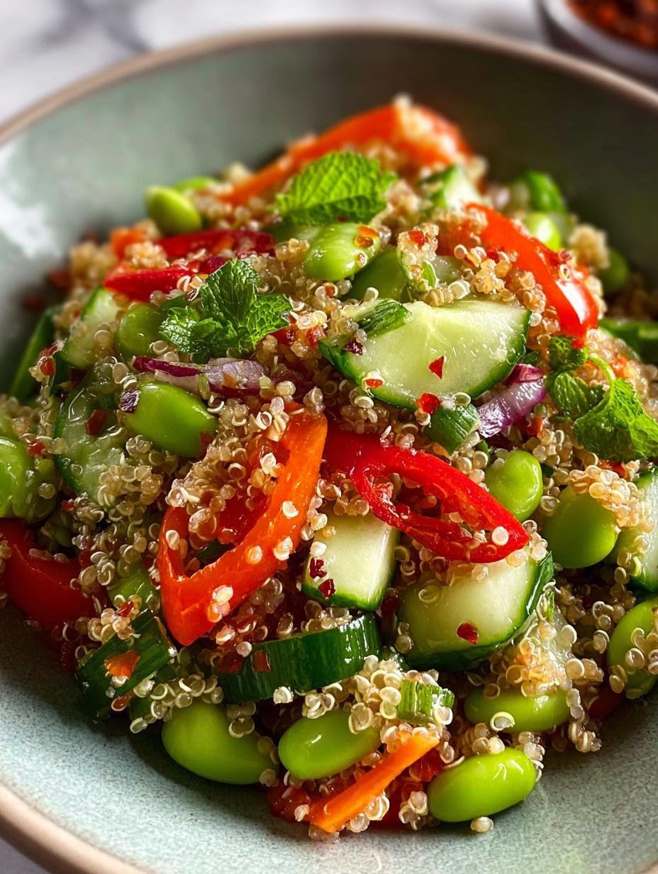 Delicious Edamame Quinoa Salad for Vibrant Summer Days
