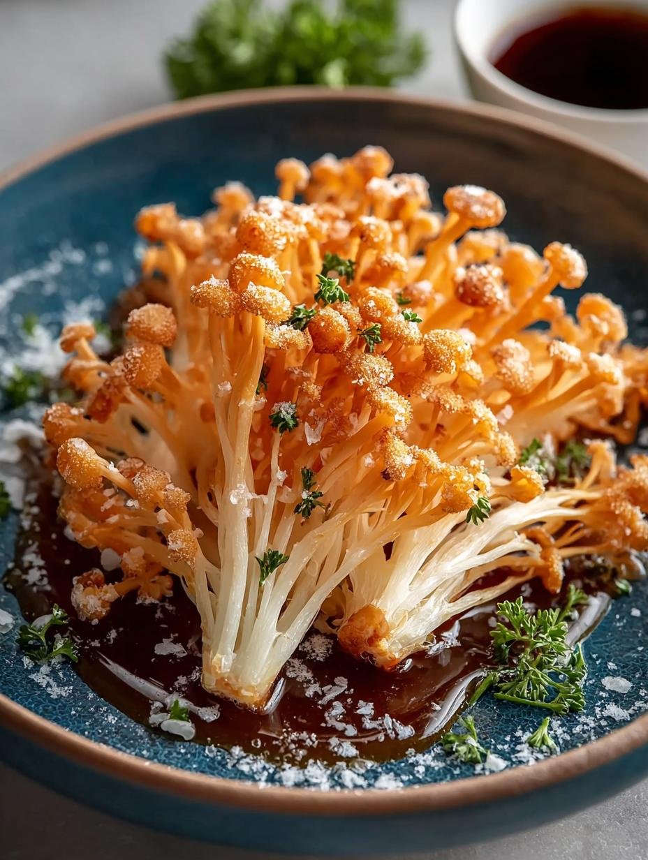Crispy Fried Enoki Mushroom Bites That Wow Your Tastebuds - Fried Enoki Mushroom - main visual representation