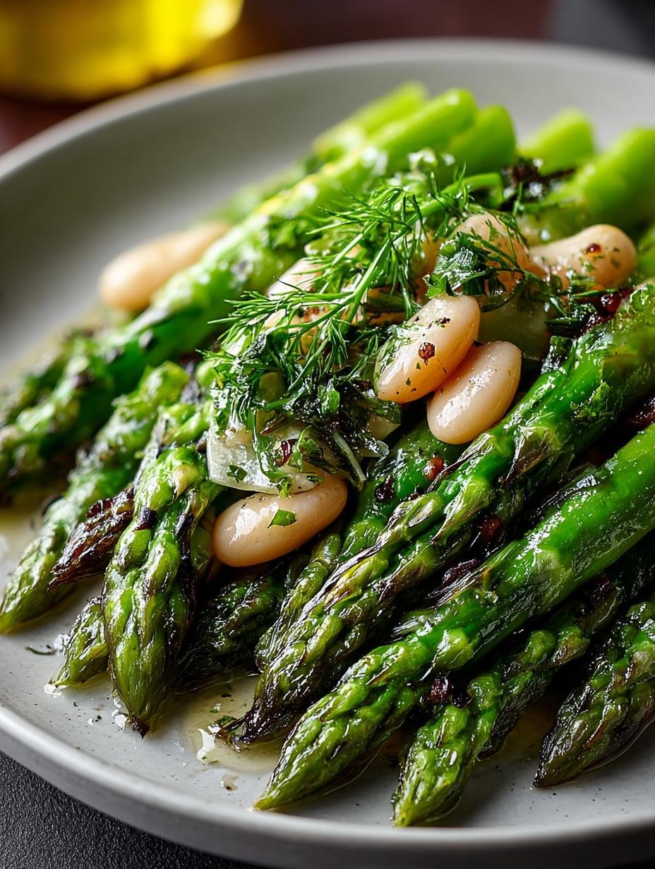 Grilled Asparagus White Bean Delight for Summer Days - Grilled Asparagus White Bean - main visual representation