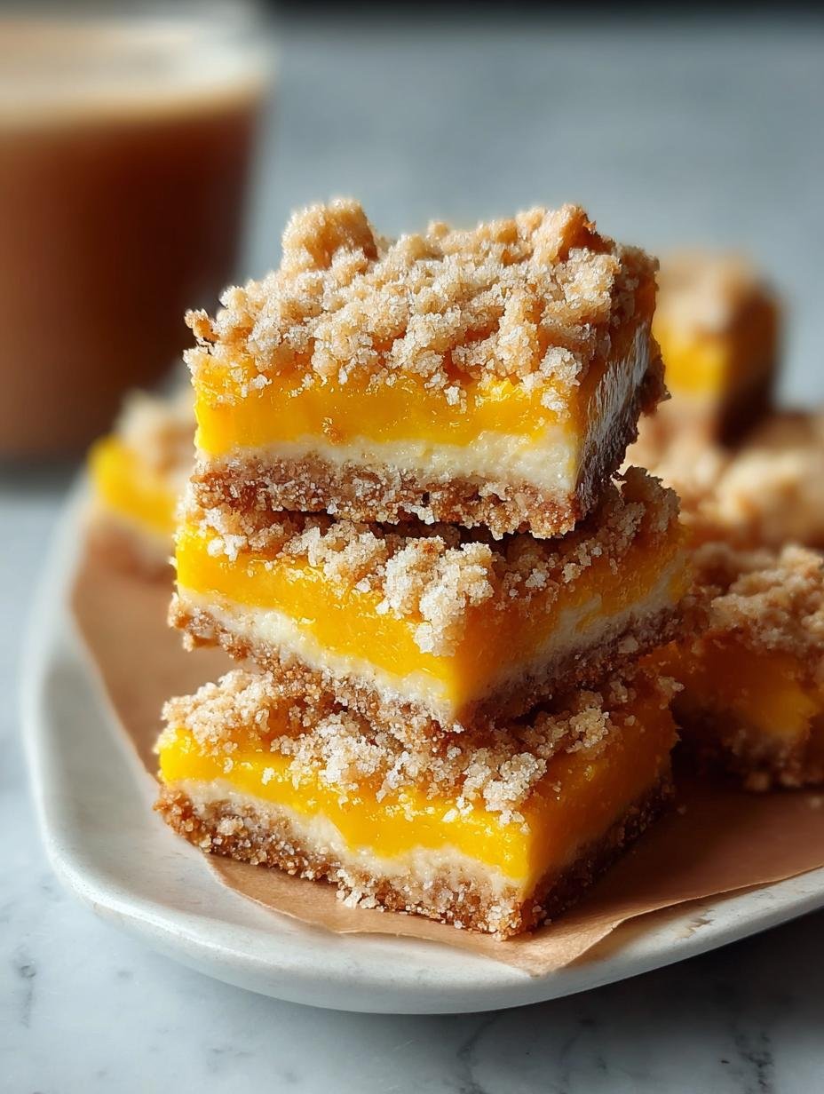 Delicious Mango Crumb Bars for a Sweet Tropical Treat - Mango Crumb Bars - main visual representation