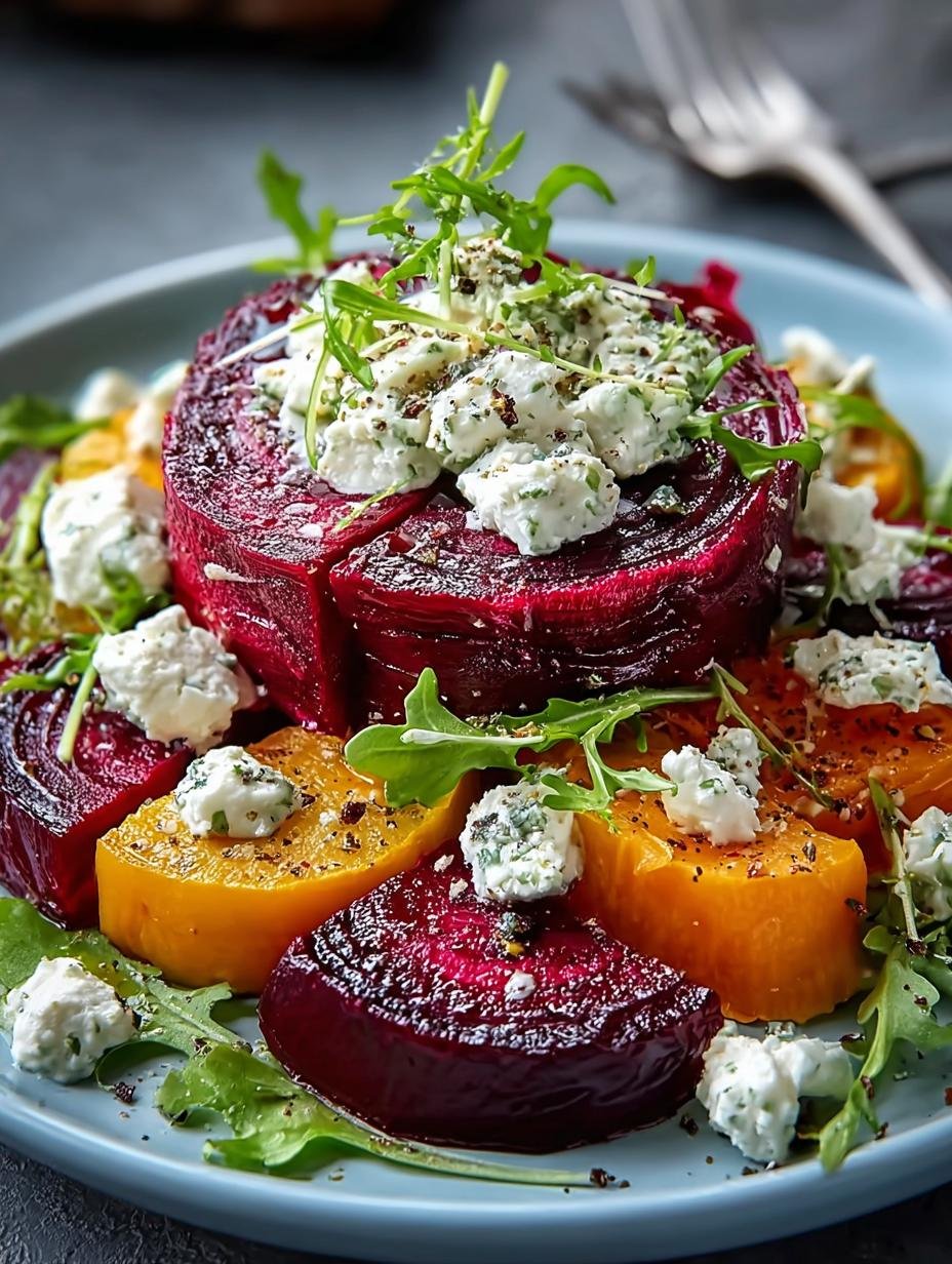 Roasted Beet Sweet Potato Salad: A Colorful Delight