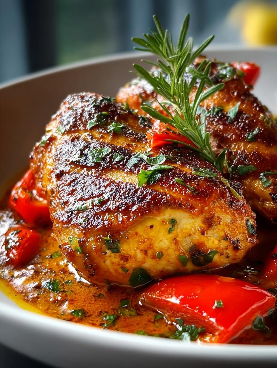 Easy Roasted Red Pepper Chicken for Flavor-Packed Dinner