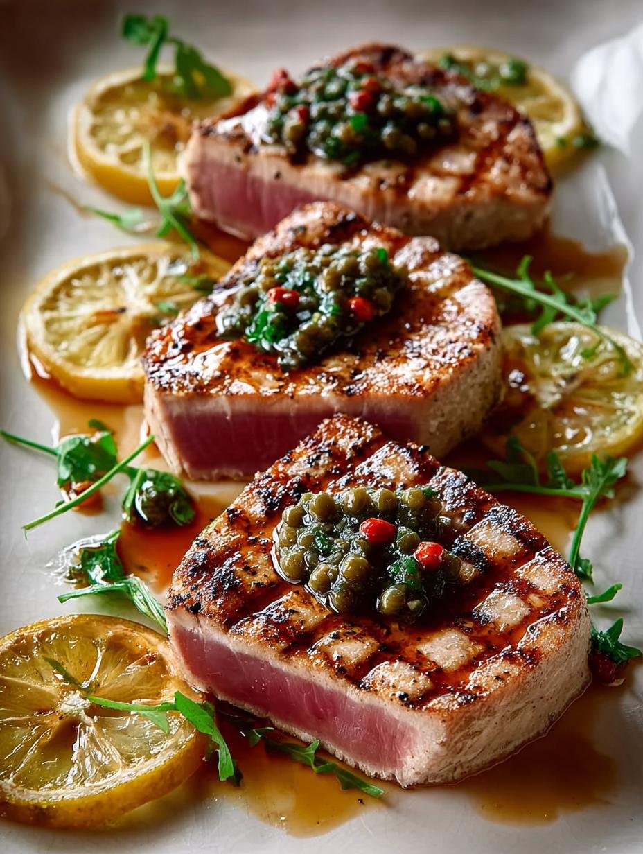 Seared Tuna Steaks with