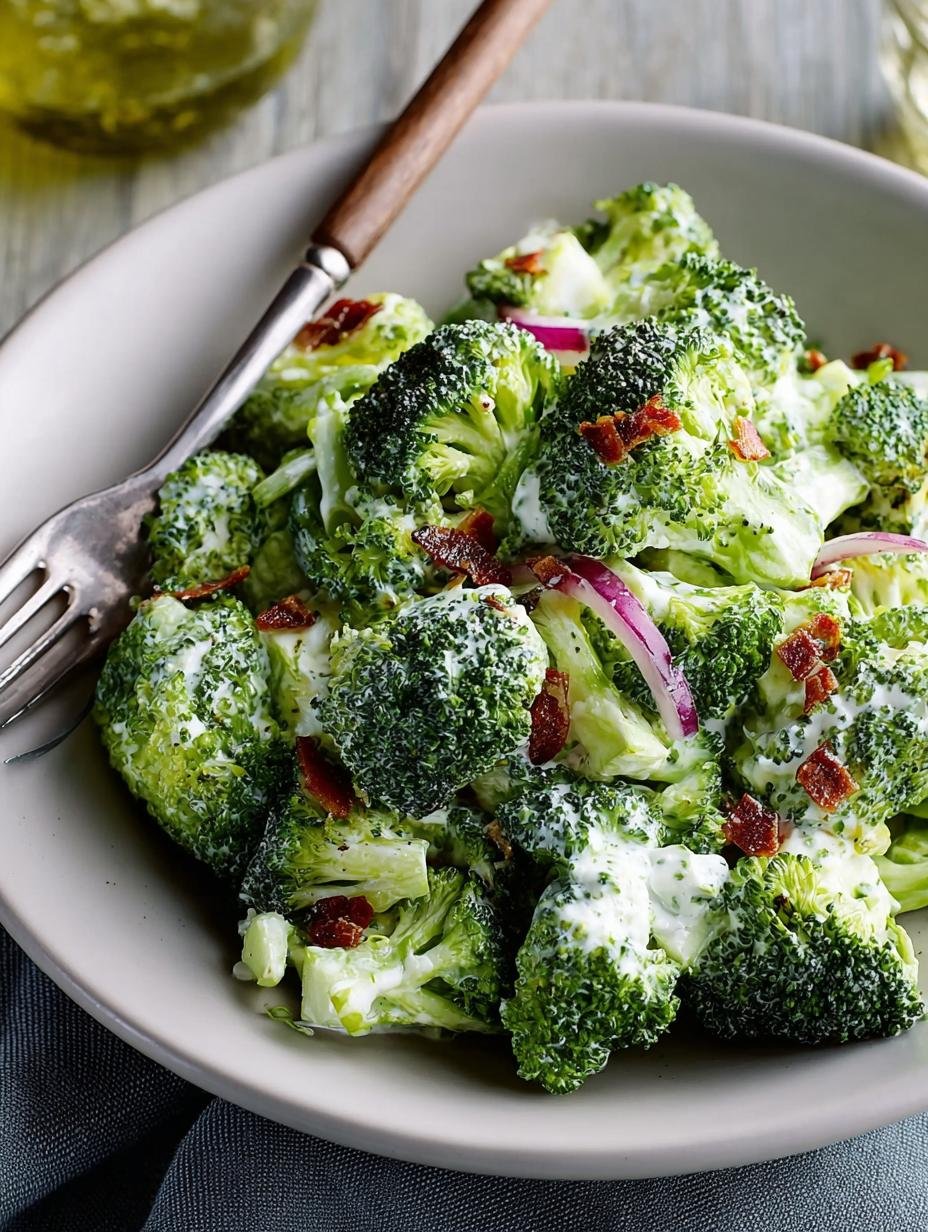 Delicious Shaved Broccoli Salad with Creamy Twist - Shaved Broccoli Salad - additional detail