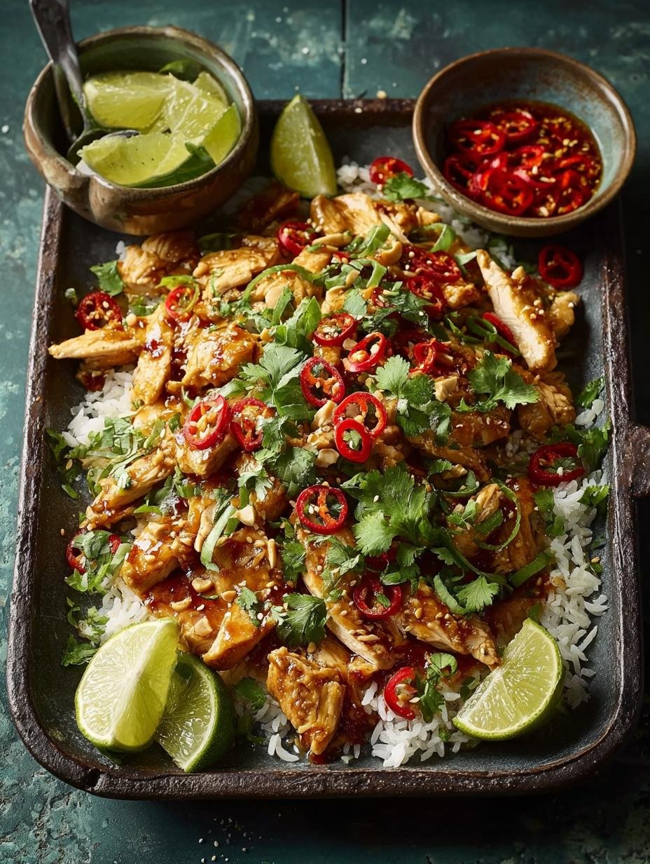 Ultimate Sweet Chilli Peanut Chicken Nachos Recipe - Sweet Chilli Peanut Chicken - additional detail