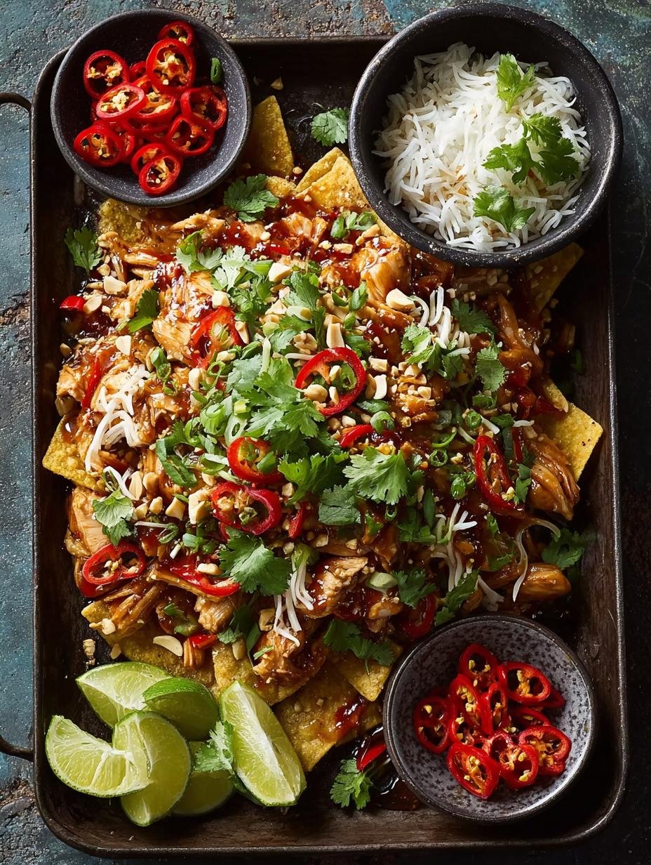 Ultimate Sweet Chilli Peanut Chicken Nachos Recipe