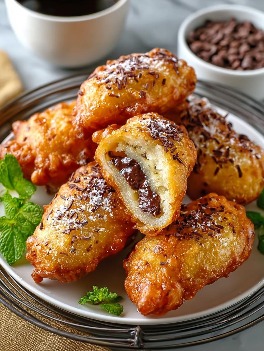 Thai Banana Fritters with Choco Filling: 5 Crispy Delights