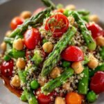Asparagus Chickpea Quinoa Salad
