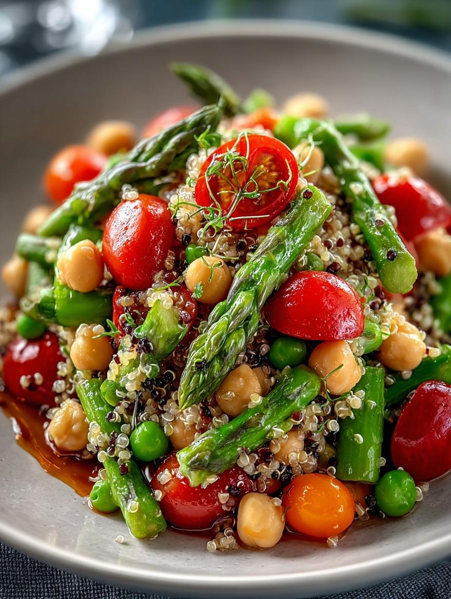 Refreshing Asparagus Chickpea Quinoa Salad Recipe for You